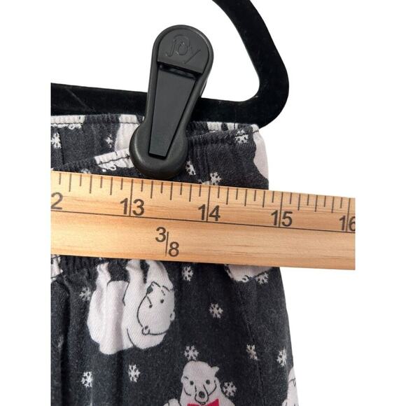 Victoria's Secret Sleepwear M Dreamer Dancing Polar Bears Flannel 2pc Pajama Set - Picture 13 of 16